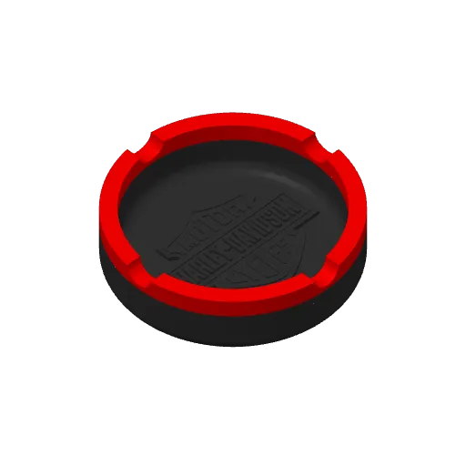 Harley-Davidson Ashtray Black/Red, another view - Bike & Scooty Accessories, harley davidson