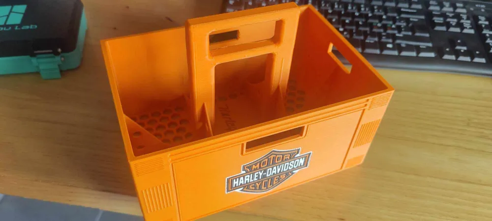 Harley davidson beer crate - Sixpack, photo 4 of 4 - Harley davidson beer crate - Sixpack Hobby & DIY