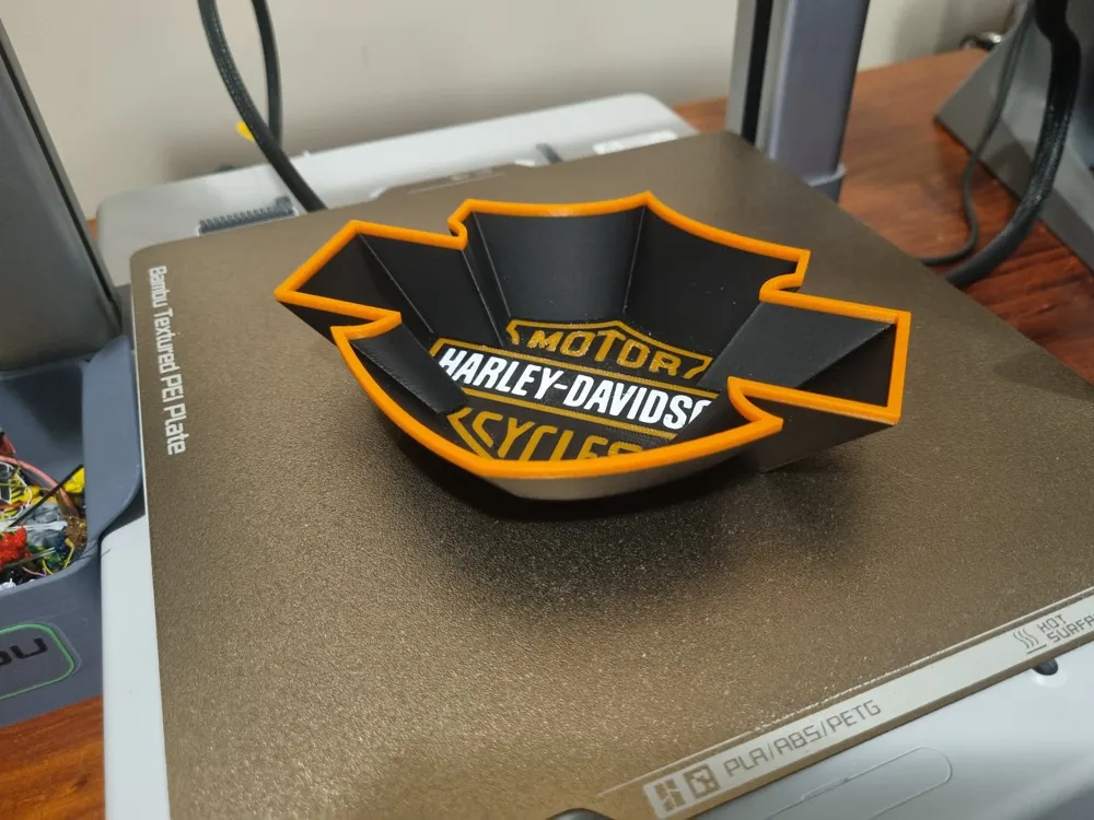 Harley Davidson Bowl Tray, photo 3 of 4 - Harley Davidson Bowl Tray Art