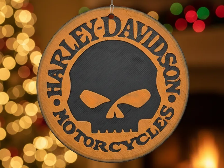 Harley Davidson Christmas Ornament