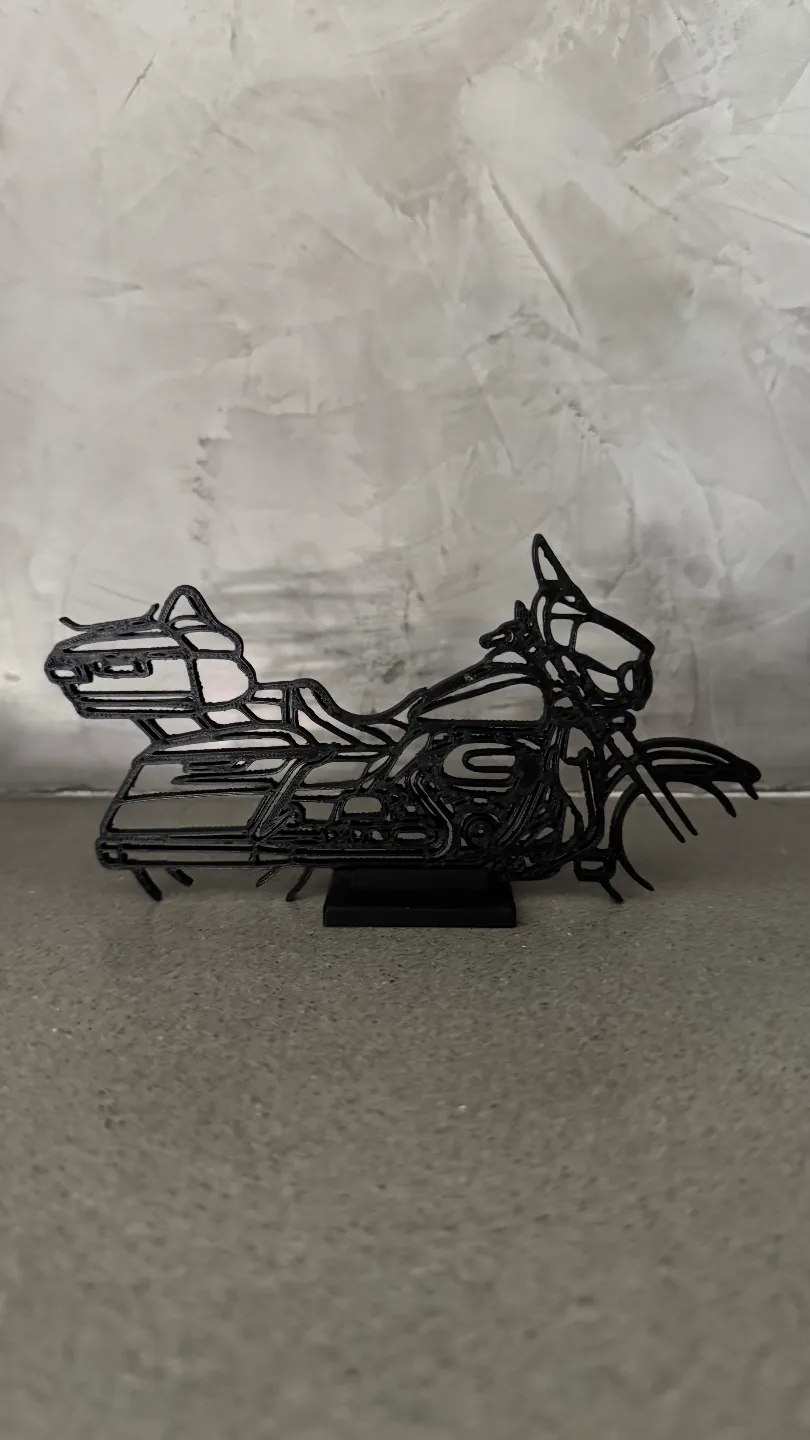 Harley Davidson Electra Glide desk decoration, photo 2 of 4 - Bike & Scooty Accessories, 2d art