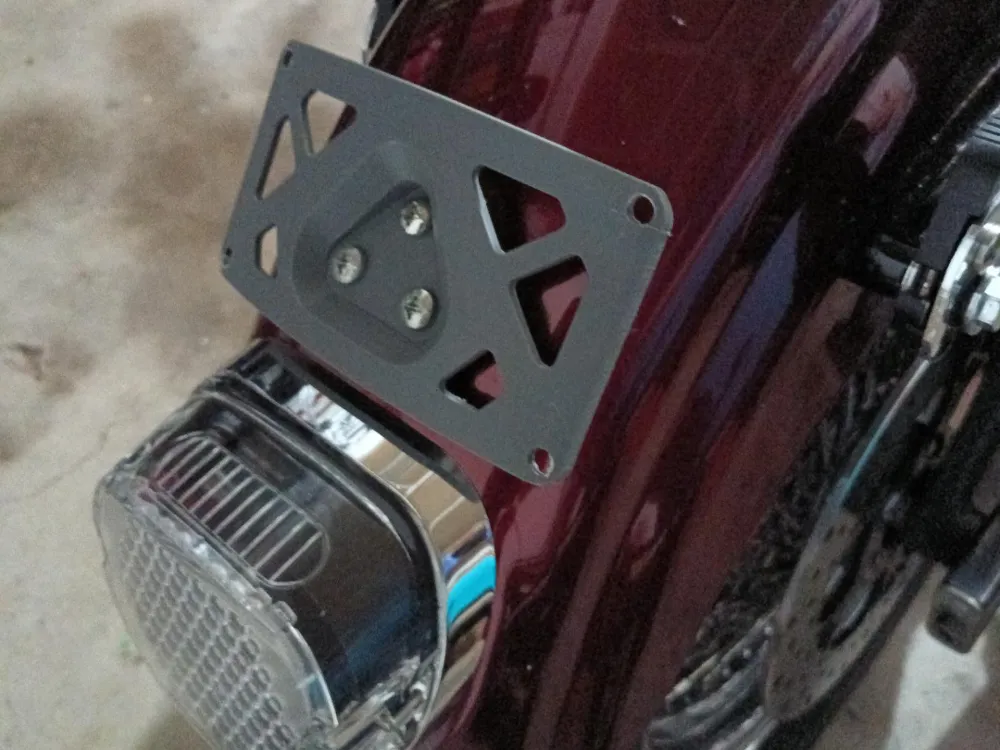 Harley Laydown License Plate mount