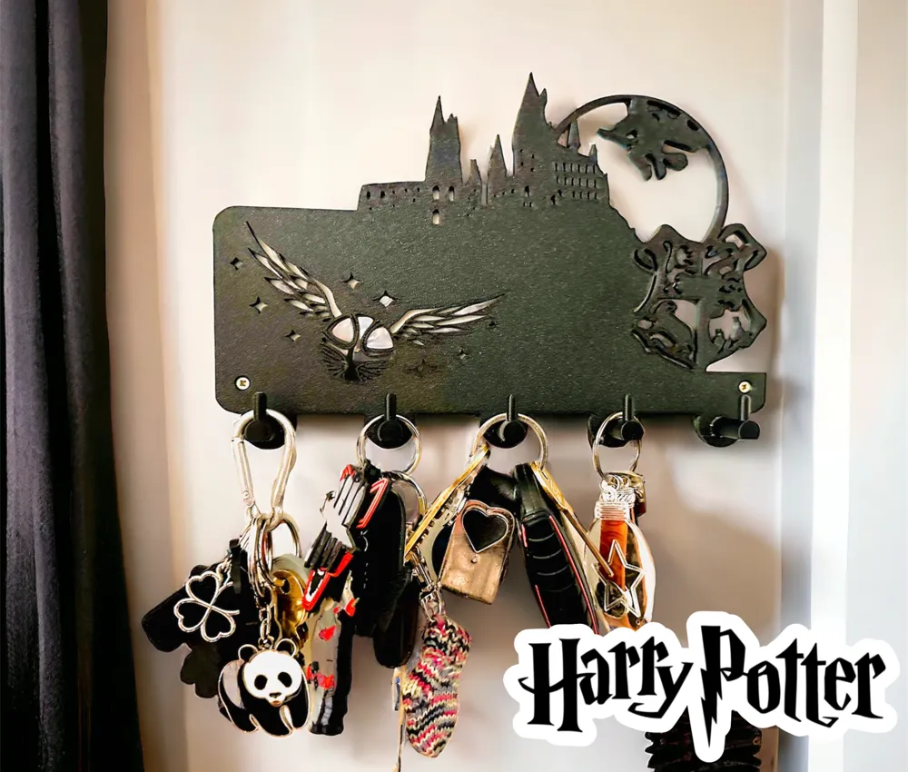 Harry Potter Key Holder / Schlüsselhalter, photo 2 of 4 - Harry Potter Key Holder / Schlüsselhalter Household