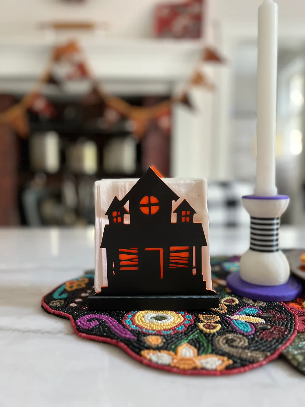 Haunted House Napkin Holder for Halloween