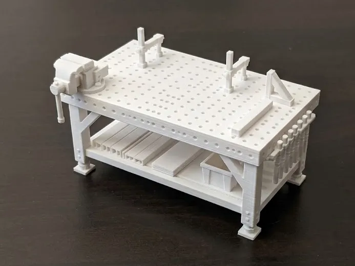 Heavy-Duty Welding Station - Industrial Workbench, photo 2 of 3 - Heavy-Duty Welding Station - Industrial Workbench Miniatures