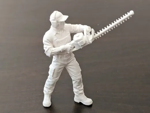 Hedge Trimmer Operator - Realistic Figurine, photo 2 of 3 - Hedge Trimmer Operator - Realistic Figurine Miniatures