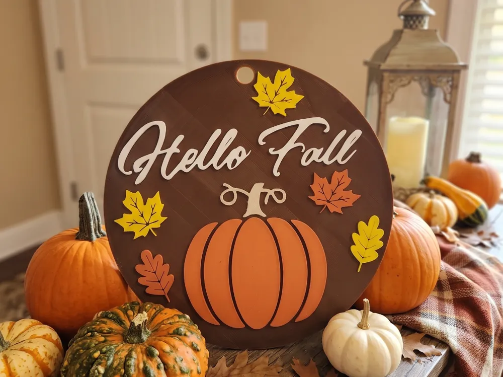 Hello Fall Door Wreath Or Home Decor - Decor, in stock in India