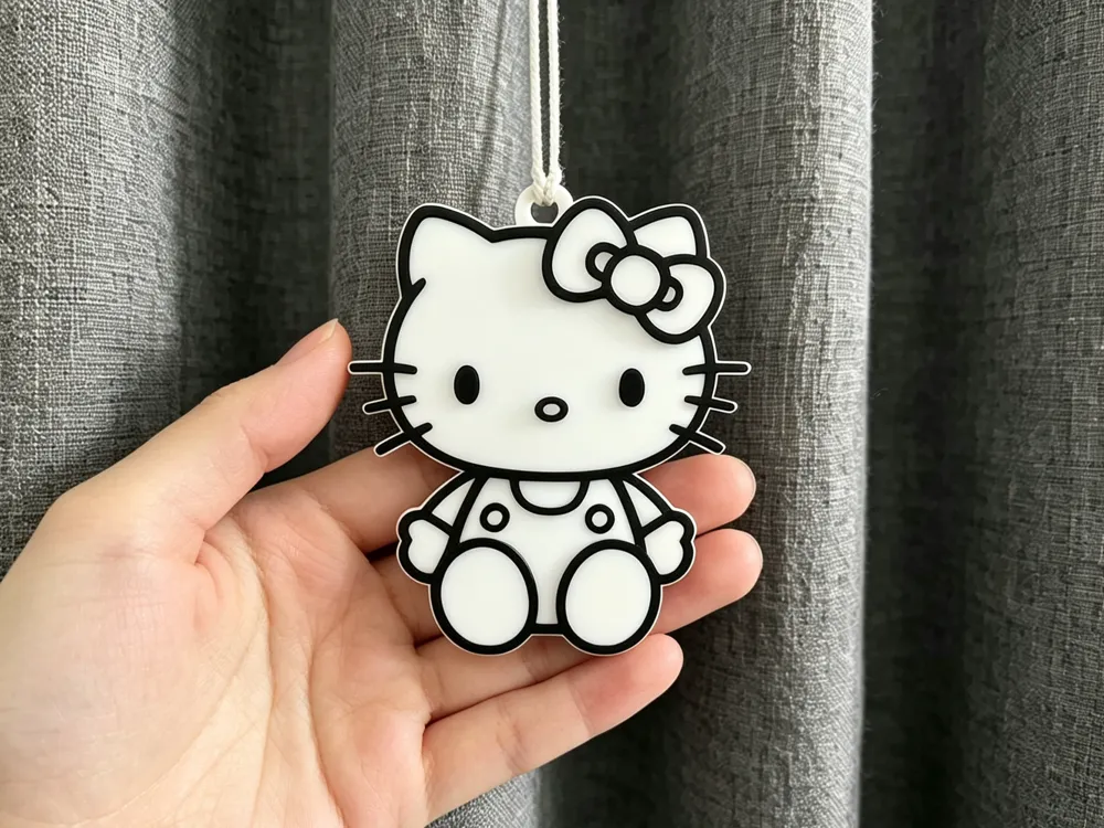 Hello Kitty Charm Keychain, photo 3 of 4 - Hello Kitty Charm Keychain Art