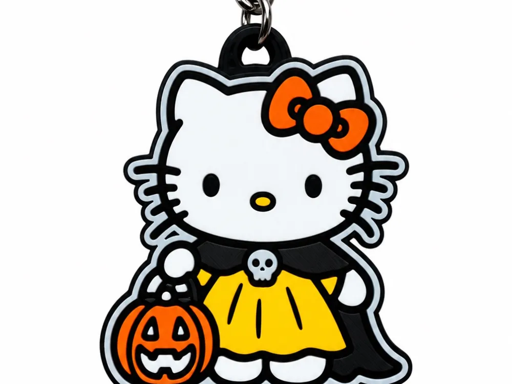 Hello Kitty in her Halloween costume keychain, photo 4 of 4 - Hello Kitty in her Halloween costume keychain Generative Art