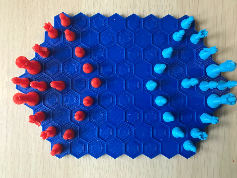 Hexagonal chess set (pieces and board), photo 3 of 4 - Hexagonal chess set (pieces and board) Toys & Games