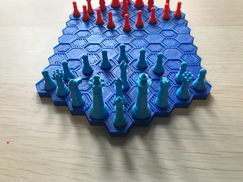 Hexagonal chess set (pieces and board), photo 4 of 4 - Hexagonal chess set (pieces and board) Toys & Games