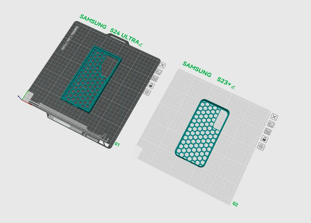 HEXAGON COVER DESIGN - SAMSUNG S24 ULTRA / S23 +, photo 3 of 4 - HEXAGON COVER DESIGN - SAMSUNG S24 ULTRA / S23 + Tools