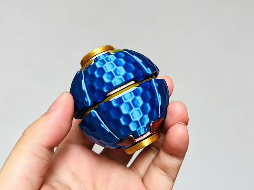 Press and rotate the decompression ball (hexagonal pattern)