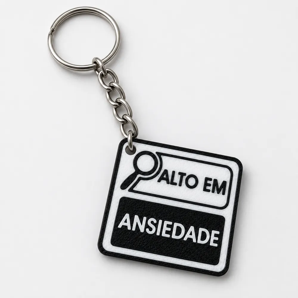 Chaveiro Embalagem “Alto em Ansiedade”, photo 3 of 4 - Chaveiro Embalagem “Alto em Ansiedade” Generative Art