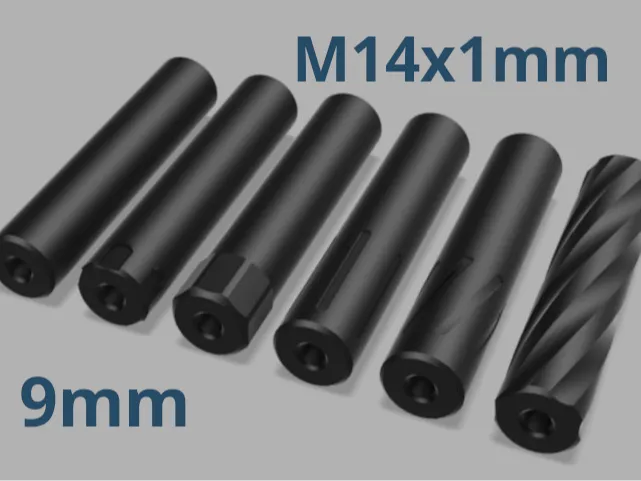 High Power Moderators 9mm (M14x1mm), photo 4 of 4 - High Power Moderators 9mm (M14x1mm) Hobby & DIY