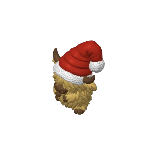 Highland Cow Oversized Hat Christmas Animal Friend, photo 4 of 4 - Highland Cow Oversized Hat Christmas Animal Friend Household