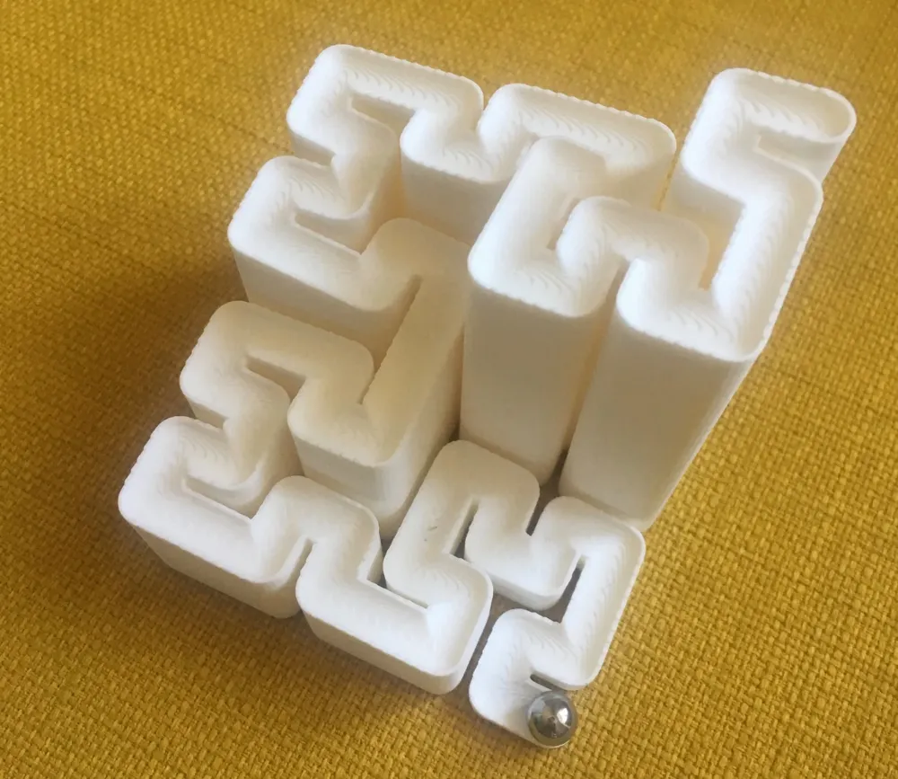 Hilbert Curve Marble Run
