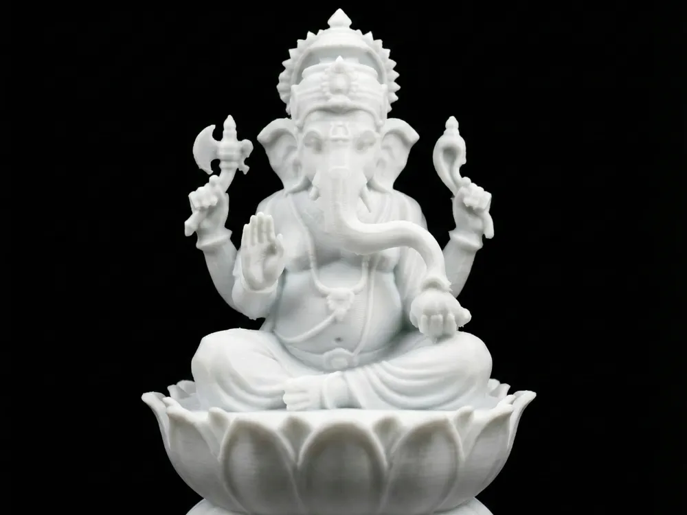 Hindu God Vinayagar in Lotus