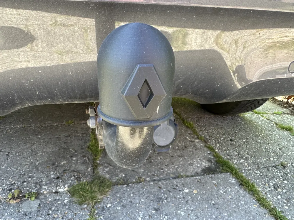 Hitch ball cover Renault double logo., another view - Car Badges & Emblems, towhitch