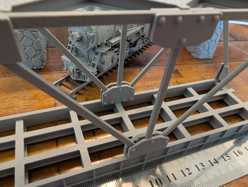 HO(1:87) Scale Steel Trestle Bridge (200mm Long), photo 2 of 4 - HO(1:87) Scale Steel Trestle Bridge (200mm Long) Models, RC & Drones