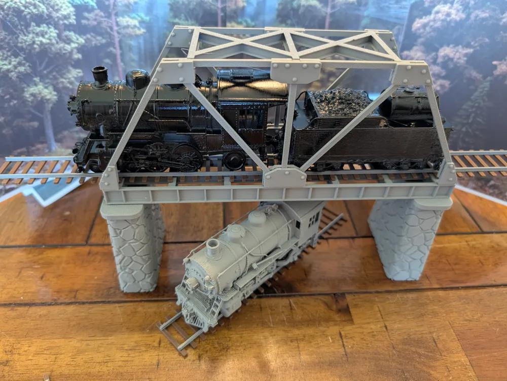 HO(1:87) Scale Steel Trestle Bridge (200mm Long), photo 4 of 4 - HO(1:87) Scale Steel Trestle Bridge (200mm Long) Models, RC & Drones