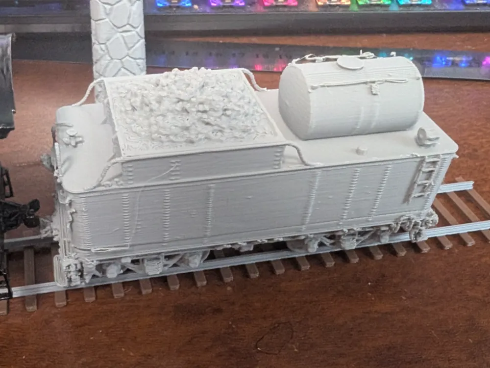 HO Scale(1:87) 4 Axle Tender Car for Diorama, photo 4 of 4 - HO Scale(1:87) 4 Axle Tender Car for Diorama Figurines & Collectibles
