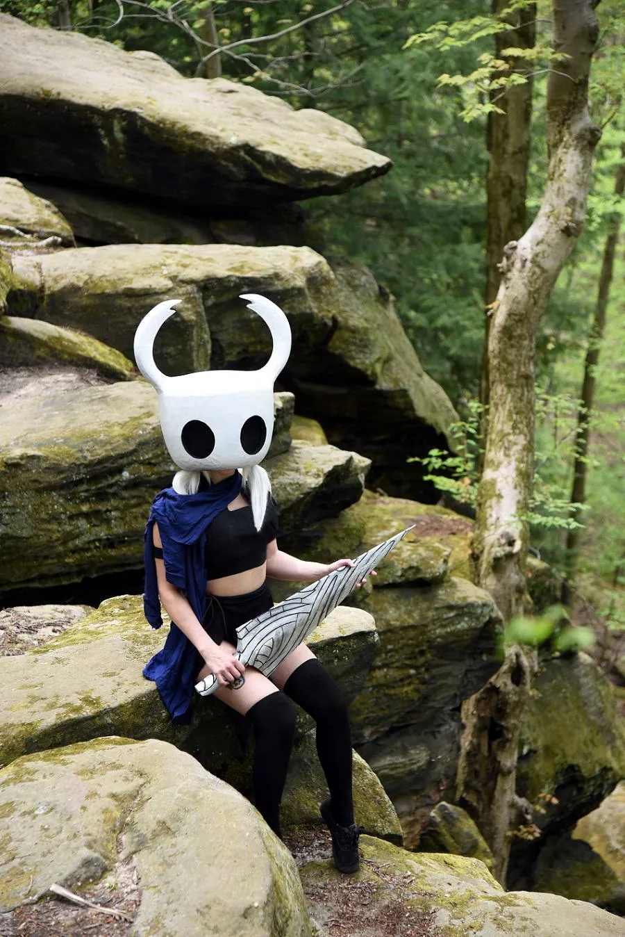 Hollow Knight Wearable Helmet Sliced - Video Game Helmets, in stock