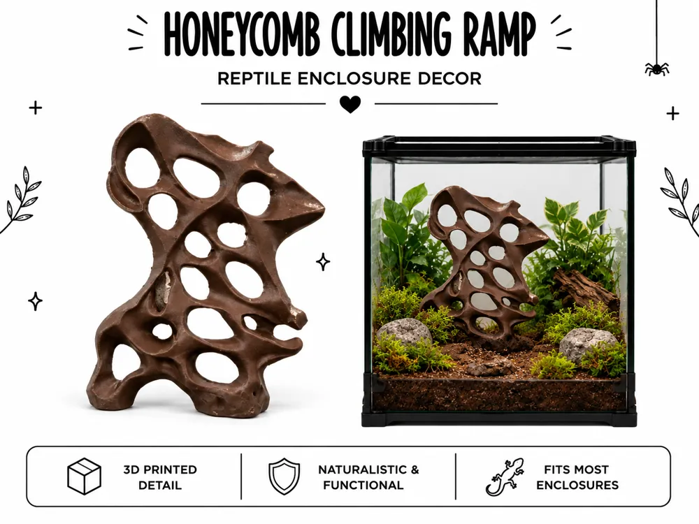 Honeycomb Climbing Ramp, Reptile Enrichment