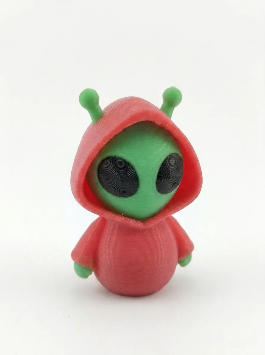Hoodie Alien Keychain - Cute Figure, photo 3 of 4 - Hoodie Alien Keychain - Cute Figure Keychains