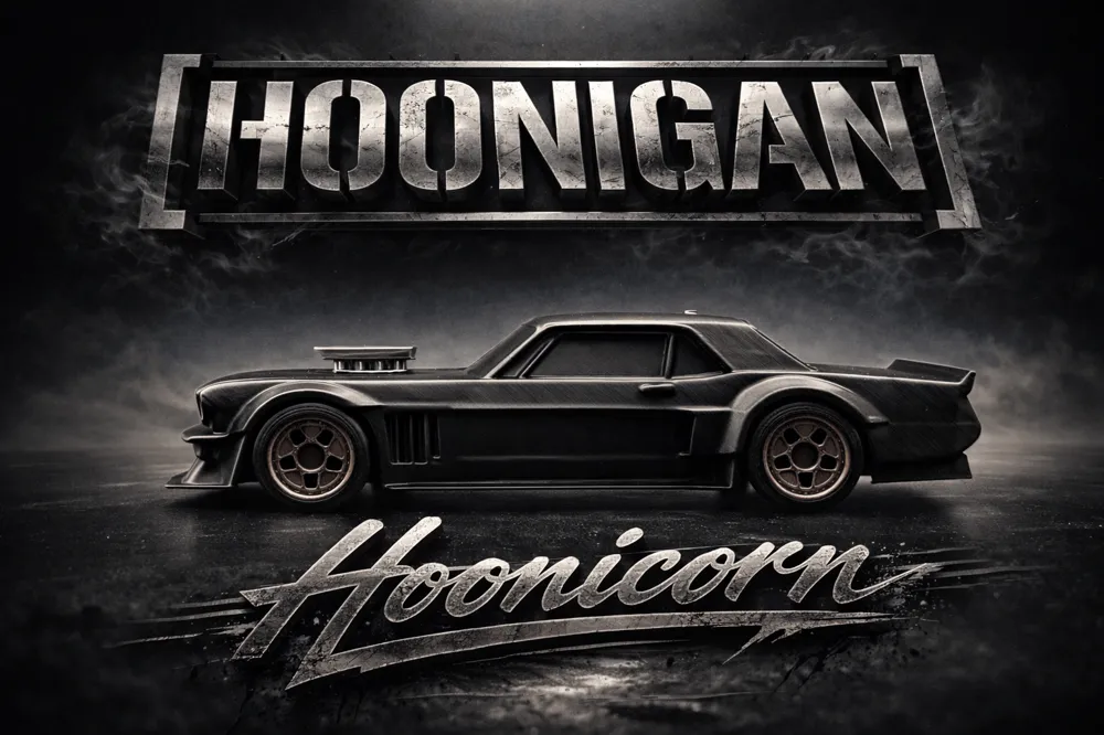 Hoonicorn Twin Turbo Mustang #43 Block- 1/24 Scale