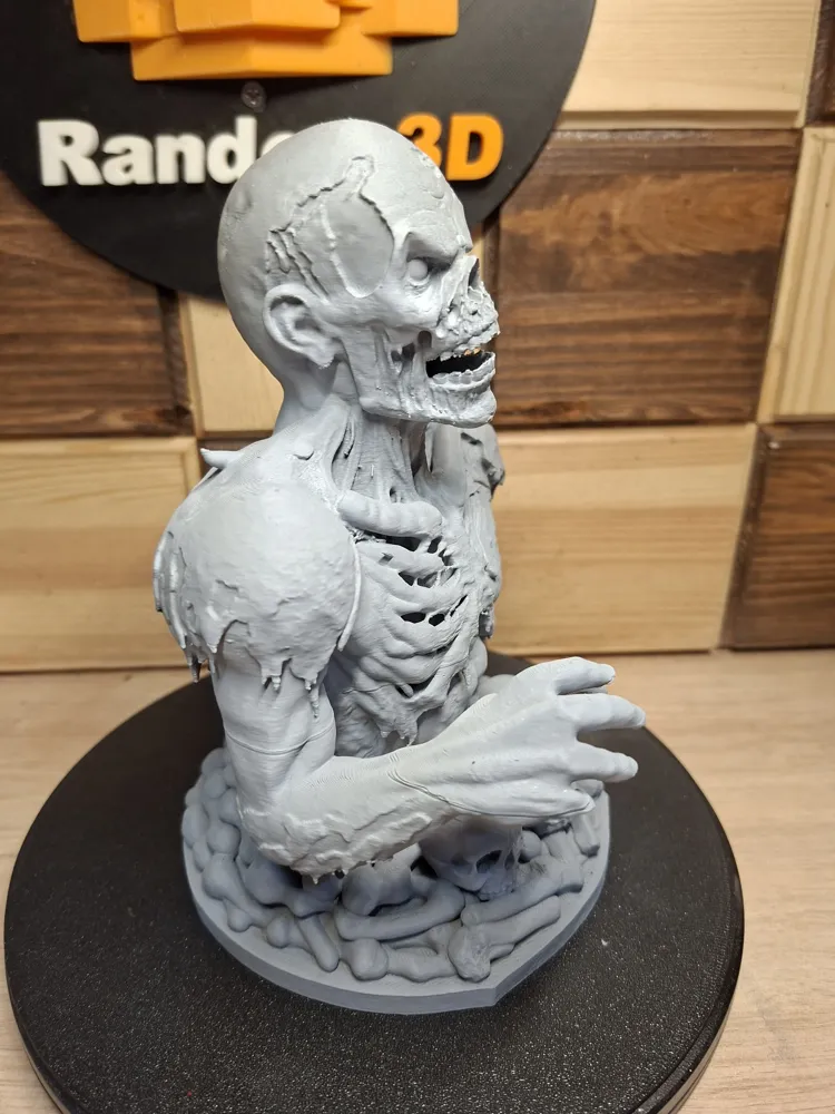 Horror Zombie highly detailed undead bust, photo 3 of 4 - Horror Zombie highly detailed undead bust Art