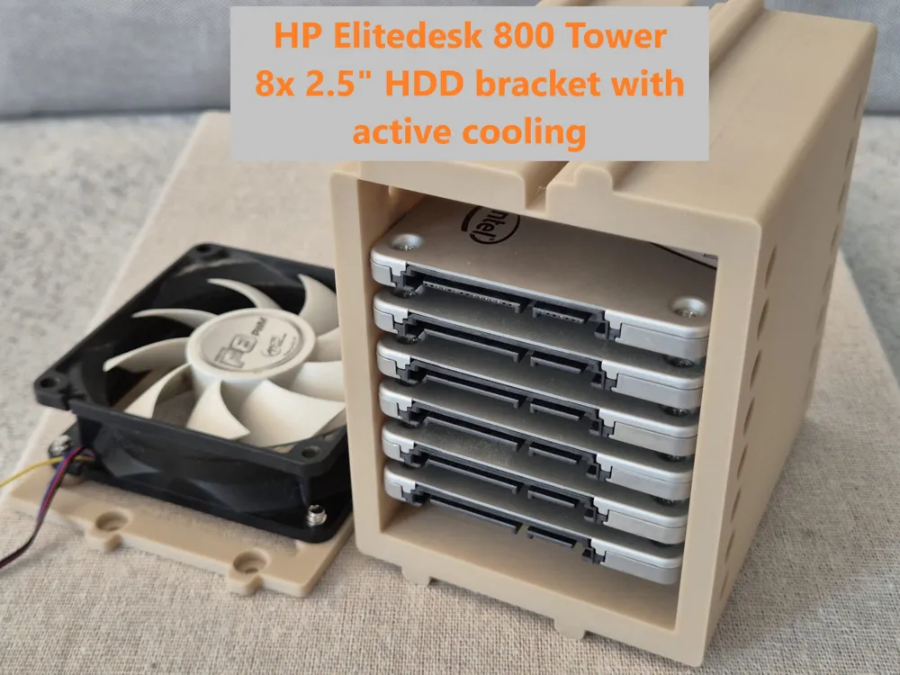 HP Elitedesk 800 8x 2.5" HDD/SSD bracket with fan - Electronics, in stock in India