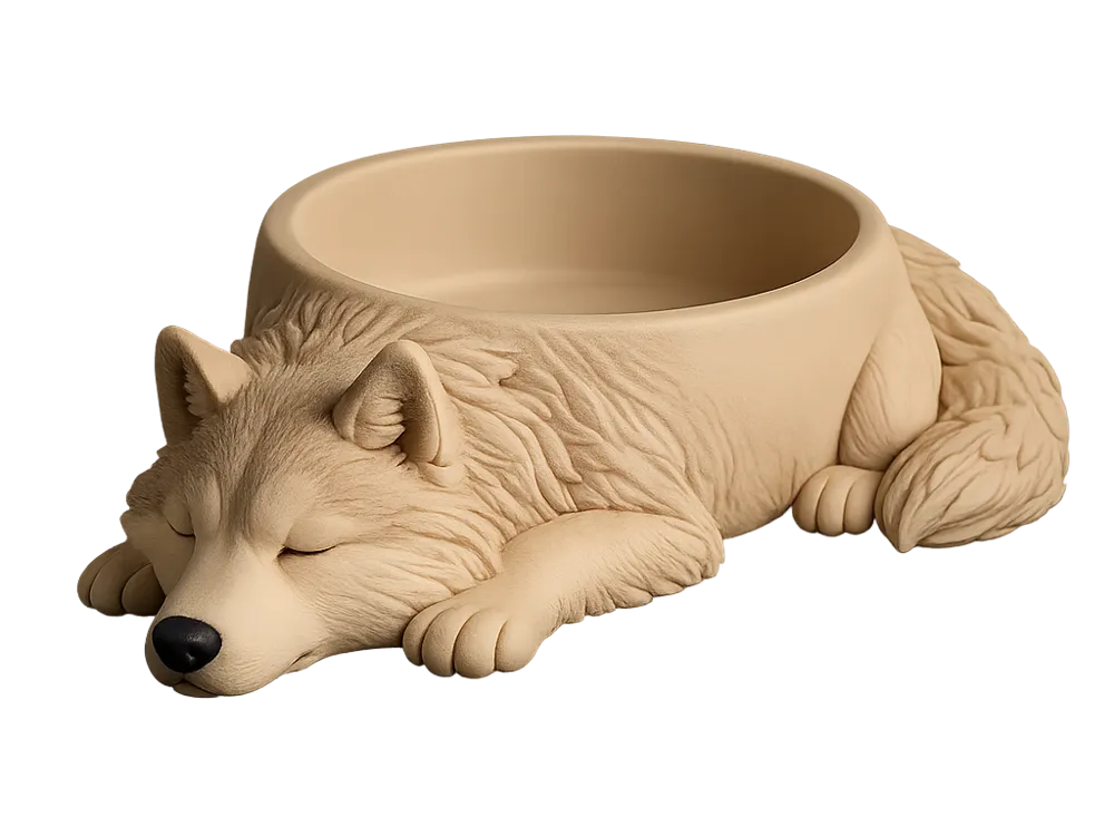 Husky dog bowl