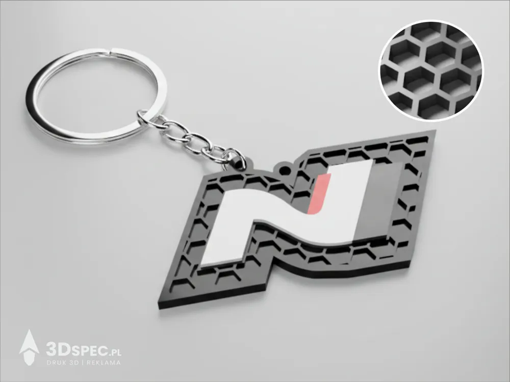 Hyundai N logo keychian