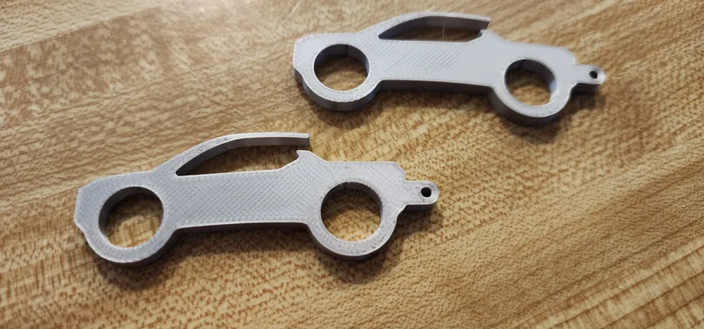 Hyundai Santa Cruz Key Chain, another view - Car Brand Keychains, Keychains