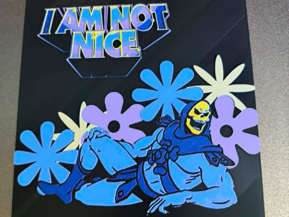 "I am not nice" Skeleton Meme - Masters Hueforge