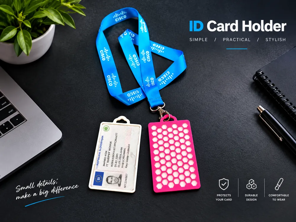 ID Card Holder, Honeycomb Lanyard Hook - Office, in stock in India