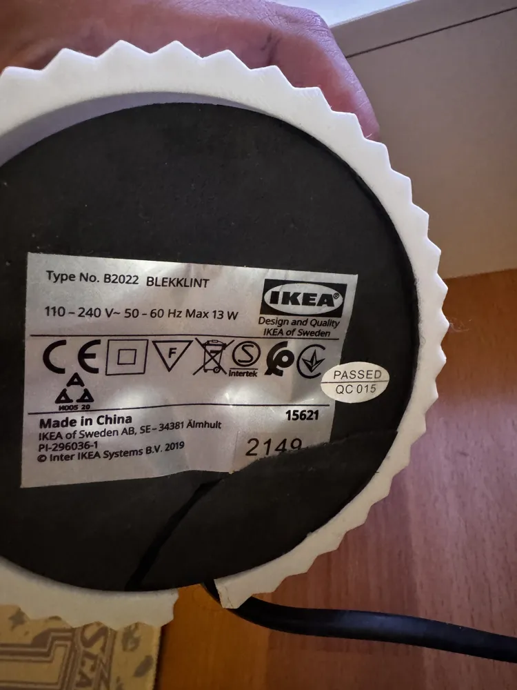 IKEA Blekklint Lamp Base, Replacement, photo 4 of 4 - IKEA Blekklint Lamp Base, Replacement Household