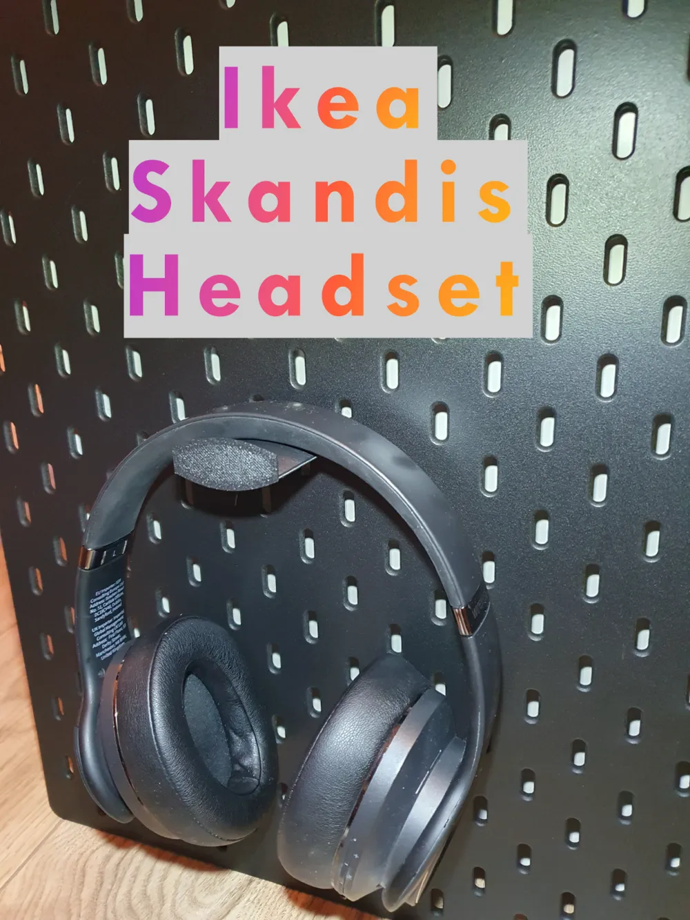 Ikea Skadis Headset Holder, photo 2 of 4 - Ikea Skadis Headset Holder Household