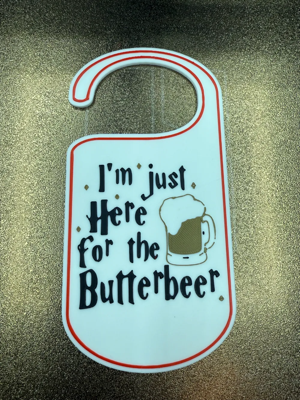 I'M JUST HERE FOR THE BUTTER BEER DOOR HANGER, photo 3 of 4 - I'M JUST HERE FOR THE BUTTER BEER DOOR HANGER Generative Art