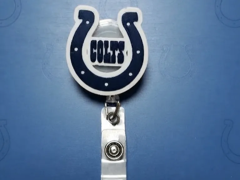 Indianapolis Colts Badge Reel Face/Magnet, photo 3 of 4 - Indianapolis Colts Badge Reel Face/Magnet Art
