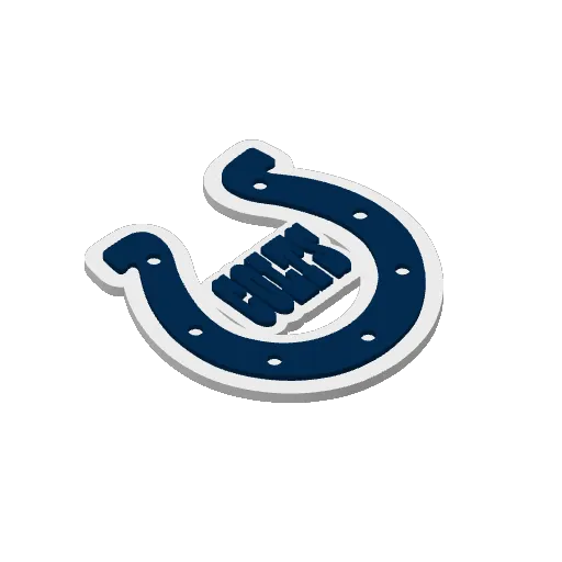 Indianapolis Colts Badge Reel Face/Magnet, photo 4 of 4 - Indianapolis Colts Badge Reel Face/Magnet Art
