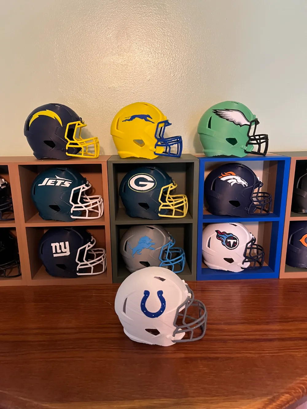 Indianapolis Colts Football Helmet, photo 2 of 4 - Indianapolis Colts Football Helmet Hobby & DIY