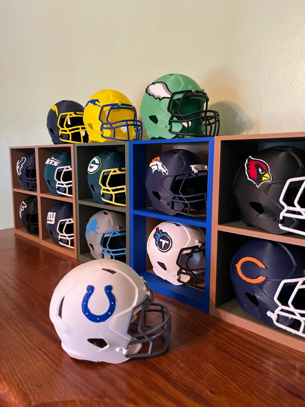 Indianapolis Colts Football Helmet, photo 3 of 4 - Indianapolis Colts Football Helmet Hobby & DIY