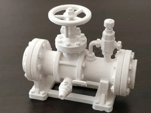 Industrial Pipe Flange Assembly, photo 2 of 3 - Industrial Pipe Flange Assembly Miniatures