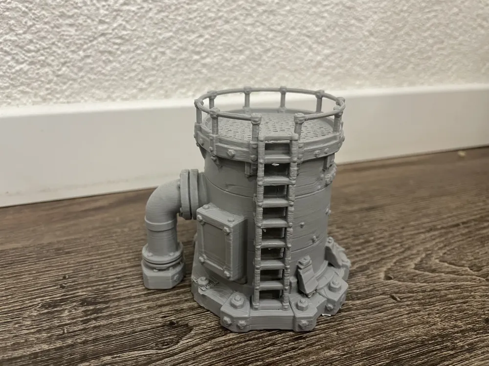 Industrial Sniper Tower, Elevated Scatter Terrain, photo 2 of 4 - Industrial Sniper Tower, Elevated Scatter Terrain Miniatures