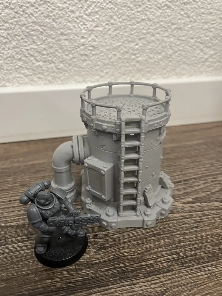 Industrial Sniper Tower, Elevated Scatter Terrain, photo 4 of 4 - Industrial Sniper Tower, Elevated Scatter Terrain Miniatures