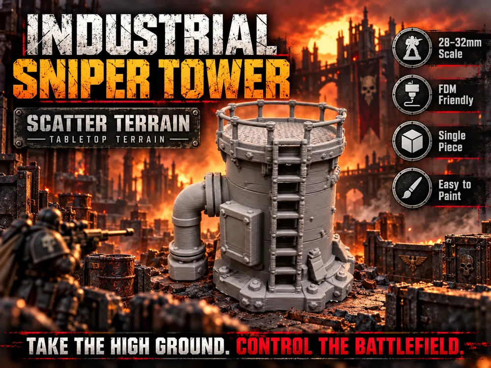 Industrial Sniper Tower, Elevated Scatter Terrain - Other Miniatures, in stock in India