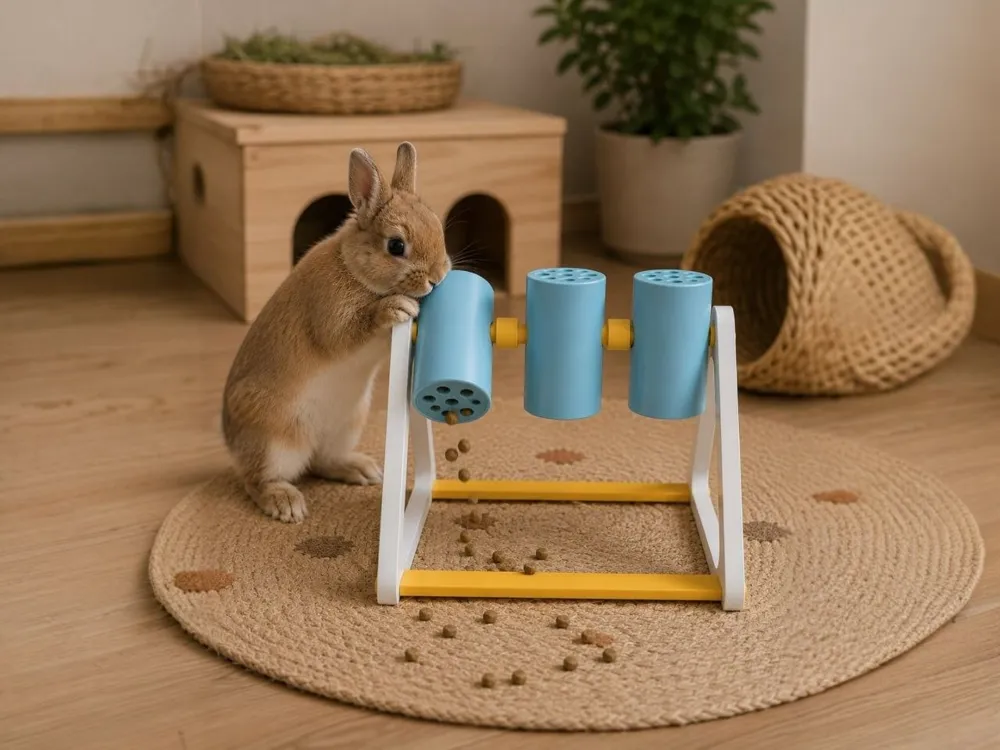 Interactive Treat Roller for Small Pets