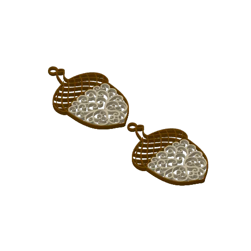 Intricate Acorn Earrings, photo 4 of 4 - Intricate Acorn Earrings Fashion